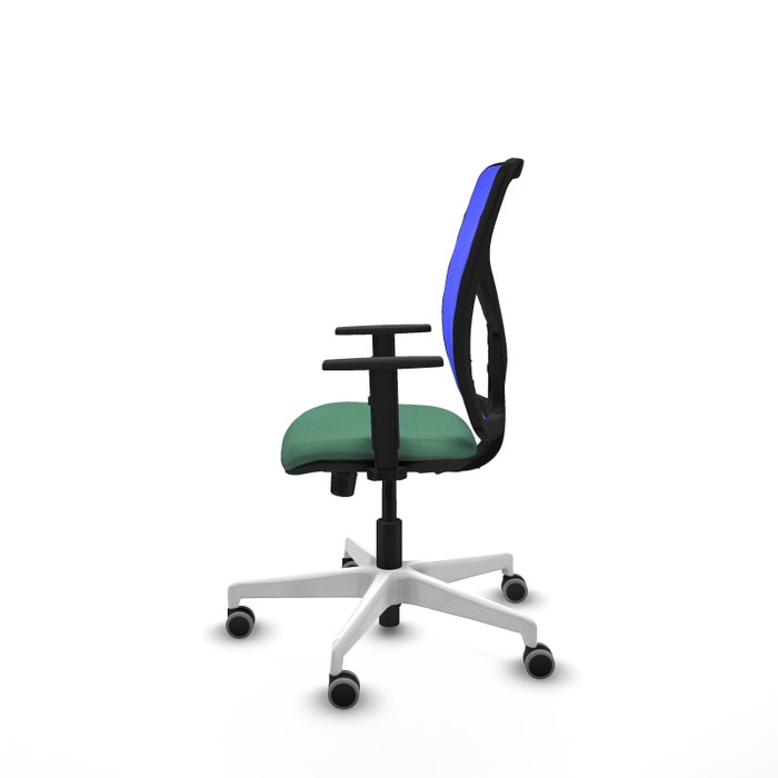 PIQUERAS Y CRESPO Silla de oficina Motilla con mecanismo Sincro, Verde esmeralda y Azul PIQUERAS Y CRESPO Silla de oficina Motilla con mecanismo Sincro, Verde esmeralda y Azul