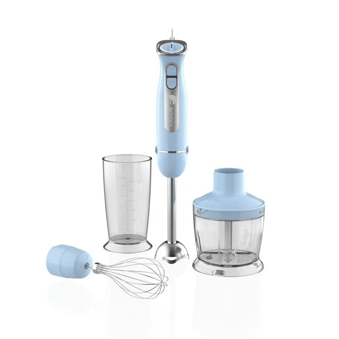 Fagor Batidora de Mano FAG3508510056878 - 1000W - 12 Velocidades + Turbo, Incluye Vaso Medidor, Bol para Picar y Varillas - Azul Fagor Batidora de Mano FAG3508510056878 - 1000W - 12 Velocidades + Turbo, Incluye Vaso Medidor, Bol para Picar y Varillas - Azul
