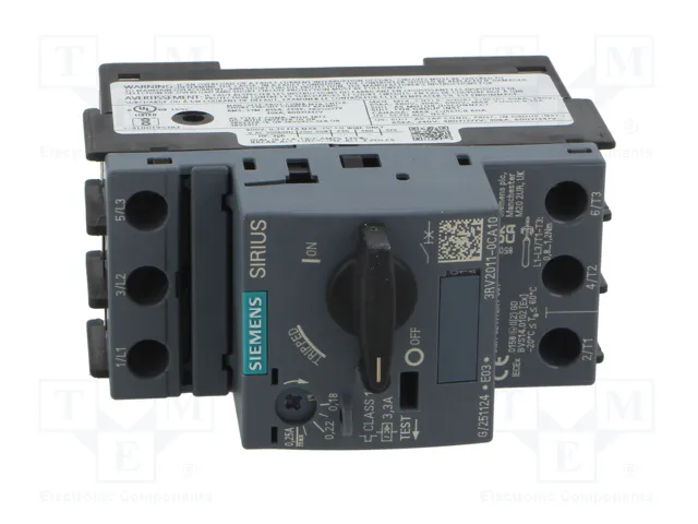 SIEMENS 3RV2 Interruptor motorizado 0,06kW 220÷690VAC