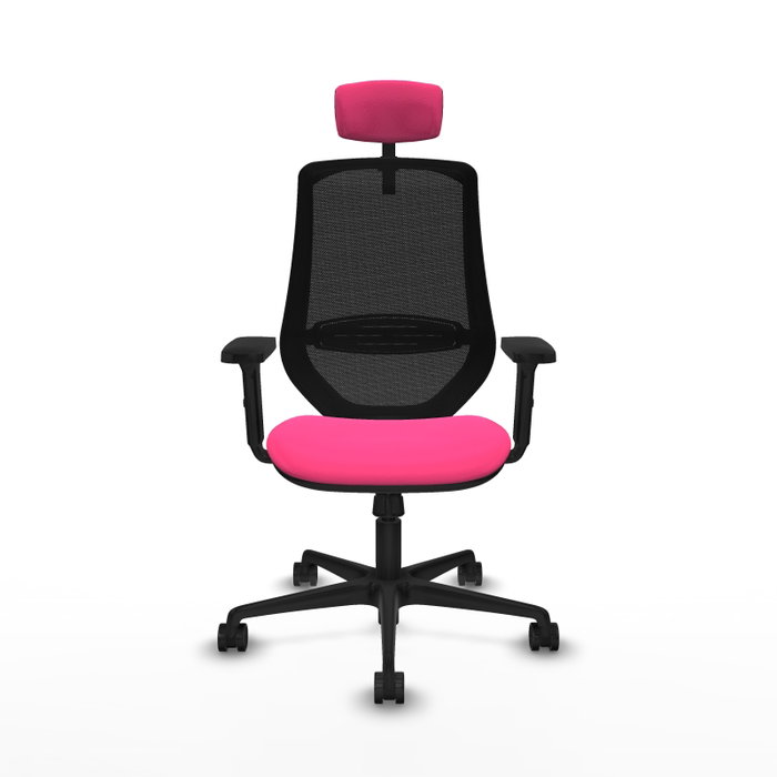 PIQUERAS Y CRESPO Silla de oficina Mardos con mecanismo Sincro, Rosa y Negro PIQUERAS Y CRESPO Silla de oficina Mardos con mecanismo Sincro, Rosa y Negro