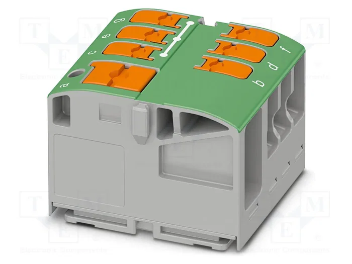 PHOENIX CONTACT PTVFIX 6/6X2,5 GN Conector de carril Verde PHOENIX CONTACT PTVFIX 6/6X2,5 GN Conector de carril Verde