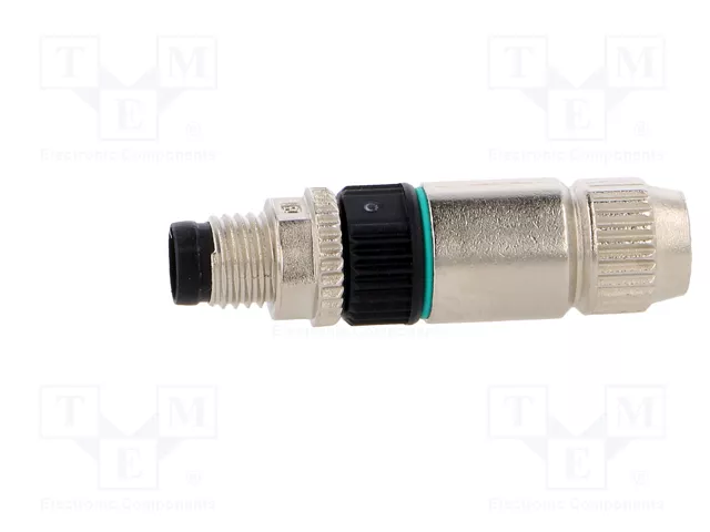 HARTING Conector M8 macho de 4 pines, recto, IP67, 32V