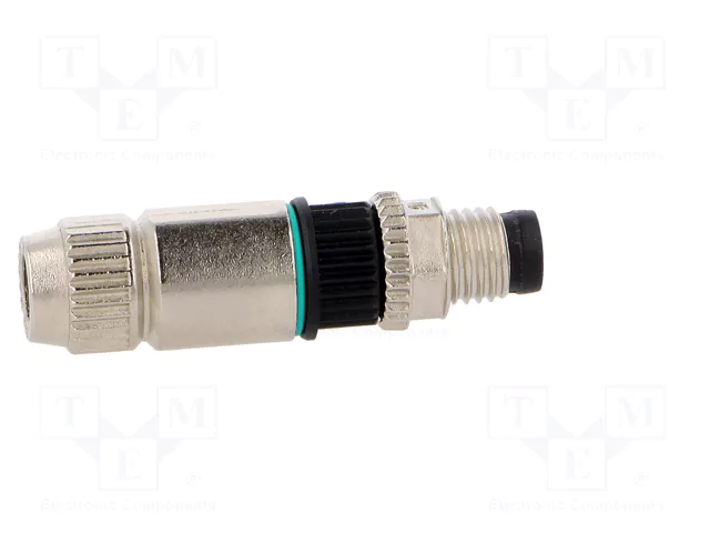 HARTING Conector M8 macho de 4 pines, recto, IP67, 32V