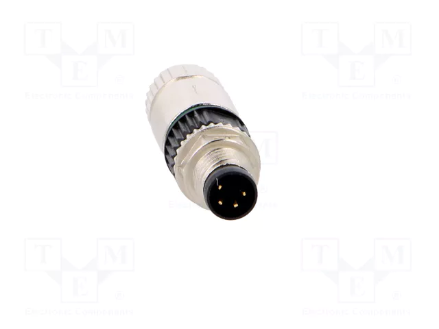 HARTING Conector M8 macho de 4 pines, recto, IP67, 32V