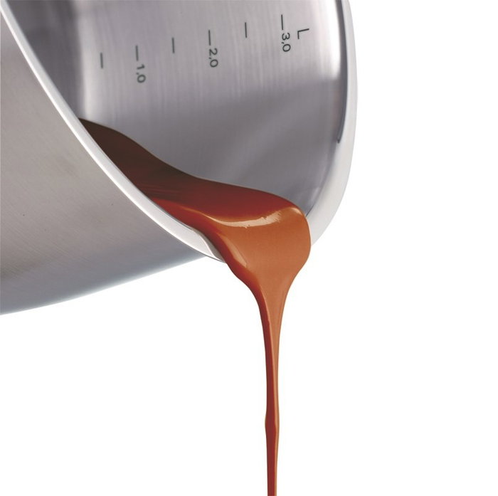 Fissler Original Profi Sarten 28cm - Apto para Inducción, Horno hasta 230°C, Borde de Vertido, Escala de Medición - 08447828100/0