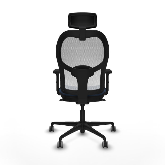 PIQUERAS Y CRESPO Silla de oficina Jorquera con mecanismo Sincro Azul marino y Blanco PIQUERAS Y CRESPO Silla de oficina Jorquera con mecanismo Sincro Azul marino y Blanco