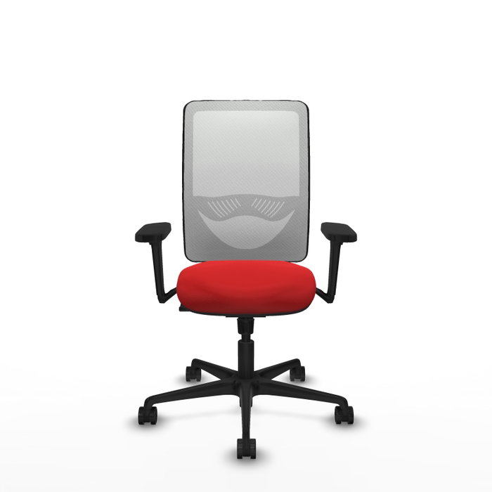 PIQUERAS Y CRESPO Silla de oficina Zulema con mecanismo Sincro, Rojo y Blanco PIQUERAS Y CRESPO Silla de oficina Zulema con mecanismo Sincro, Rojo y Blanco