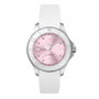 Ice Reloj 020366 con correa blanca y esfera rosa