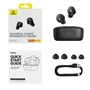 Baseus E18 Auriculares Inalámbricos True Wireless Intraurales Bluetooth 5.3 con Estuche de Carga, Resistencia al Agua IPX4, 25h Autonomía, Color Negro