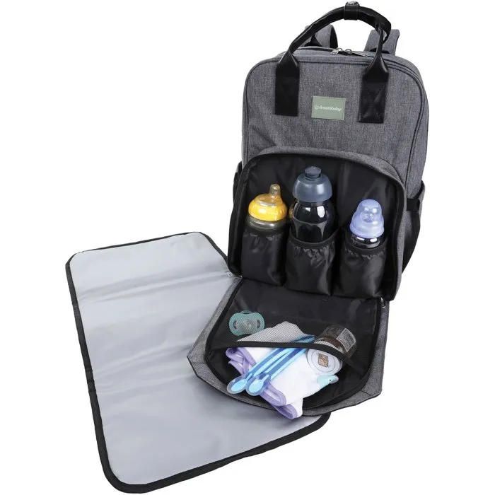DREAMBABY DRE9312742423568 Mochila Cambiador con Cambiador Integrado, Enlaces para Cochecito y Bolsillo de Malla para Toallitas