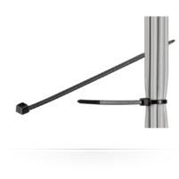 MicroConnect Bridas de Cable 100 Unidades Negras 280mm x 4,8mm Resistentes a Rayos UV