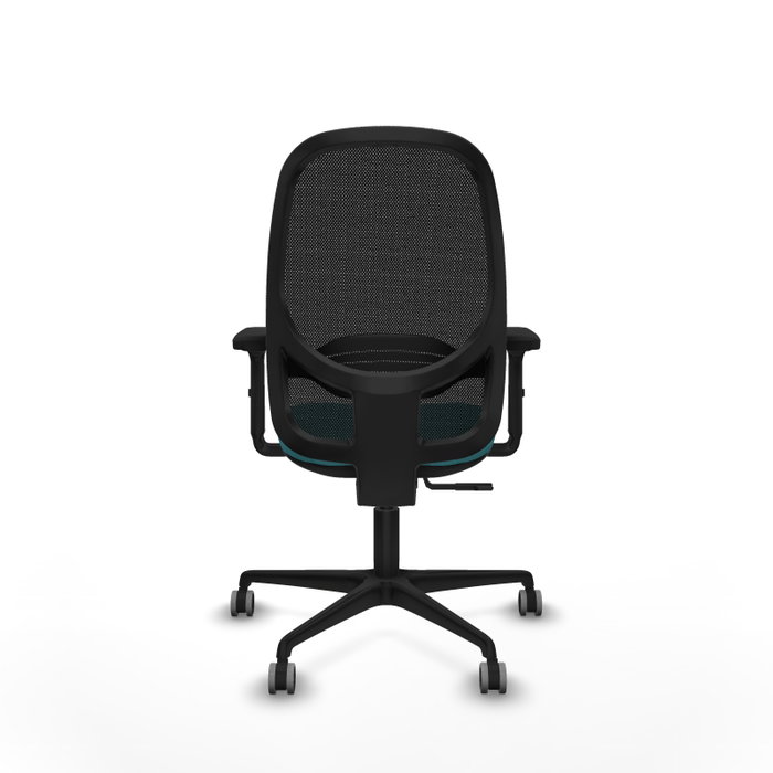 PIQUERAS Y CRESPO Silla de oficina Cilanco con mecanismo Sincro, Turquesa y Negro