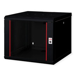 ROLINE Bastidor de Pared 19'' Pro 9 HE, 9U, Vidrio, Negro, 600x600 mm, 26.21.0173