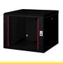 ROLINE Bastidor de Pared 19'' Pro 9 HE, 9U, Vidrio, Negro, 600x600 mm, 26.21.0173