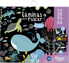 AUZOU EDITIONS Estuche Artistas: Oceanos (Láminas para Rascar)