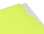 Liderpapel Carpeta dossier uñero polipropileno DIN A4 amarillo fluor opaco