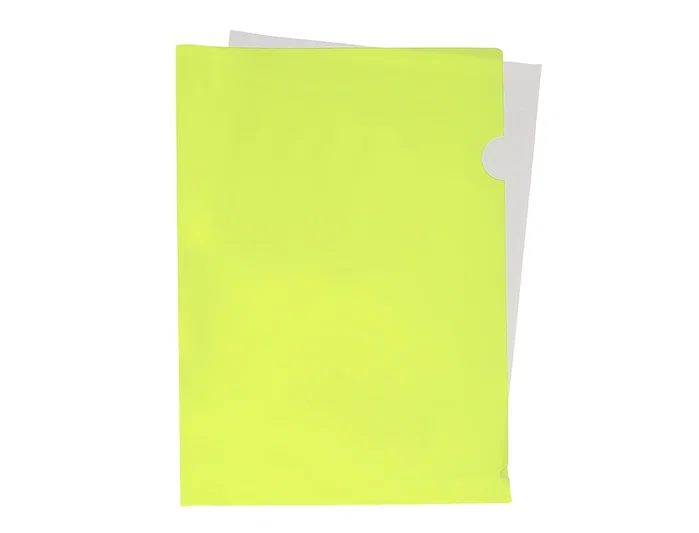 Liderpapel Carpeta dossier uñero polipropileno DIN A4 amarillo fluor opaco Liderpapel Carpeta dossier uñero polipropileno DIN A4 amarillo fluor opaco
