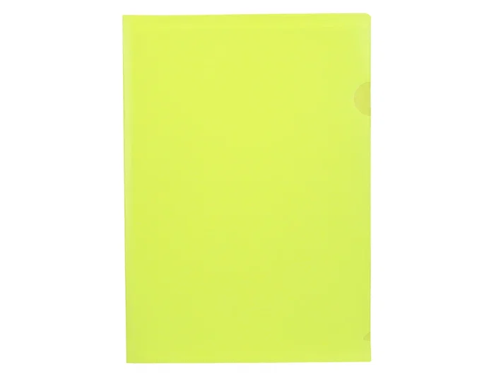 Liderpapel Carpeta dossier uñero polipropileno DIN A4 amarillo fluor opaco Liderpapel Carpeta dossier uñero polipropileno DIN A4 amarillo fluor opaco