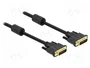 DeLOCK Cable DVI-I 24+5 a DVI-I 24+5 de 3 m, Negro
