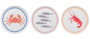 DKD Home Decor Platos de Porcelana Aiguablava Multicolor