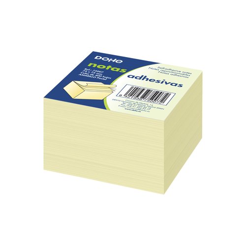 DOHE Notas Adhesivas Cubo 75 x 75 mm Amarillo DOHE Notas Adhesivas Cubo 75 x 75 mm Amarillo