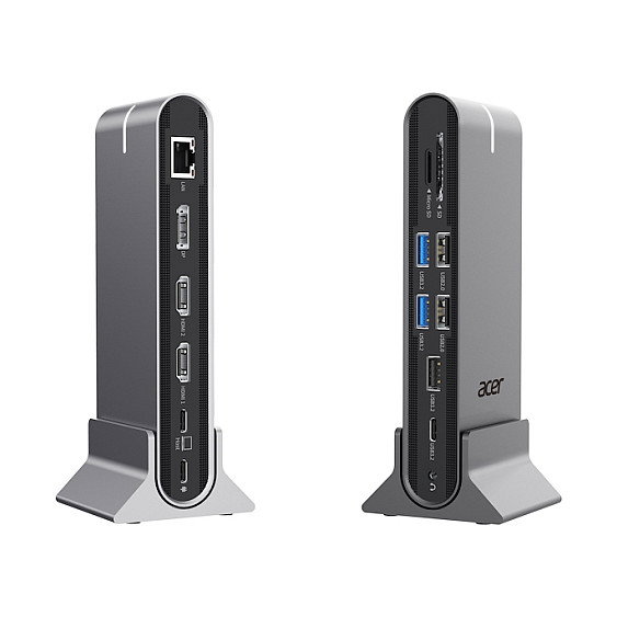 Acer Estación de acoplamiento Universal 15 en 1 USB-C Plata HP.DSCAB.022