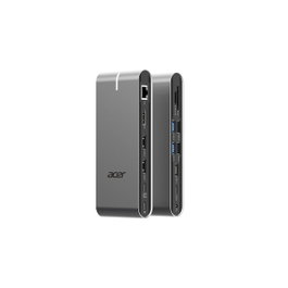 Acer HP.DSCAB.022 Docking Station 15 en 1 USB-C Plata