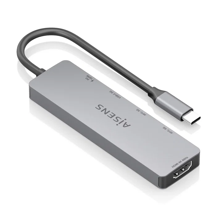 Aisens USB-C Dock 5 en 1 ASUC-5P028-GR Gris Aisens USB-C Dock 5 en 1 ASUC-5P028-GR Gris