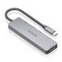 AISENS USB-C Dock 5 en 1 con HDMI 4K y PD 100W, Gris