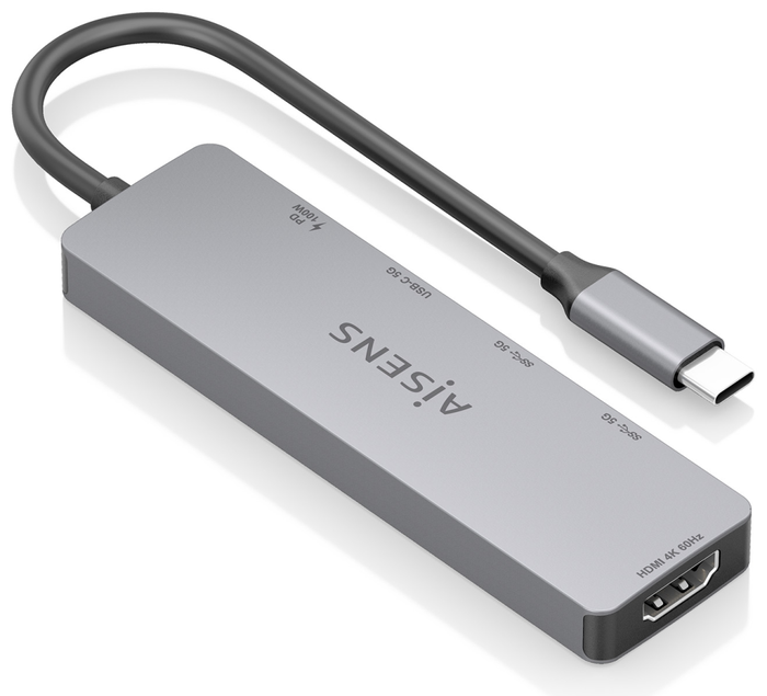 Aisens USB-C Dock 5 en 1 ASUC-5P028-GR Gris Aisens USB-C Dock 5 en 1 ASUC-5P028-GR Gris