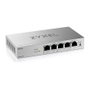 Zyxel GS1200-5HPV3 Switch Gestionado L2 5 Puertos Gigabit Ethernet PoE+ Web, 4 Puertos PoE, Escritorio, Gris