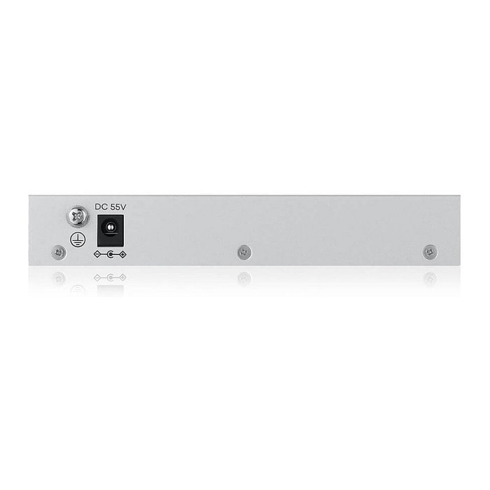Zyxel GS1200-5HPV3 Switch Gestionado L2 5 Puertos Gigabit Ethernet PoE+ Web, 4 Puertos PoE, Escritorio, Gris