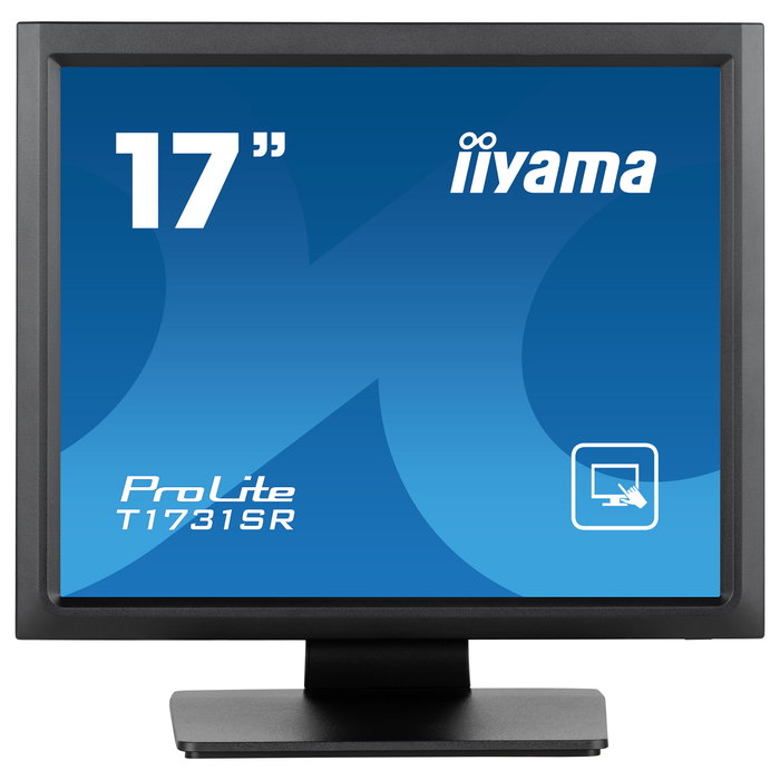 iiyama ProLite T1731SR-B1S - Monitor táctil de 17" (1280x1024 SXGA), panel LCD TN, 5ms, relación 5:4, HDMI/DP, altavoces, negro
