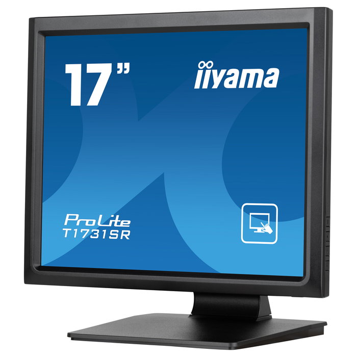 iiyama ProLite T1731SR-B1S - Monitor táctil de 17" (1280x1024 SXGA), panel LCD TN, 5ms, relación 5:4, HDMI/DP, altavoces, negro