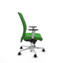 PIQUERAS Y CRESPO Silla Albacete Confidente Verde con Mecanismo Sincro y Base de Aluminio