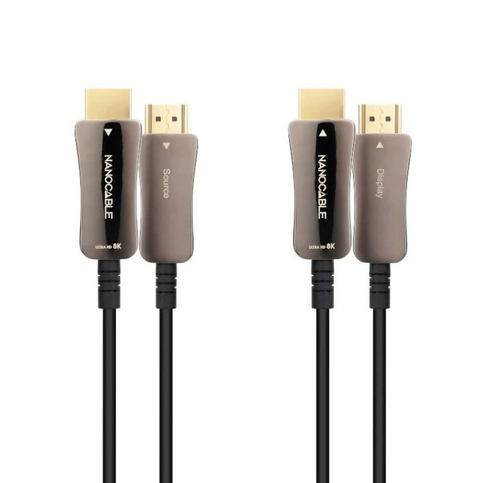 Nanocable Cable HDMI V2.1 AOC 8K@60Hz 4K@120Hz 20m Negro Nanocable Cable HDMI V2.1 AOC 8K@60Hz 4K@120Hz 20m Negro