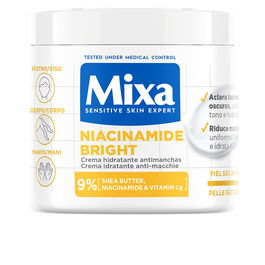 Mixa Crema Hidratante Antimanchas Niacinamide Bright Piel Seca y Apagada 400 ml