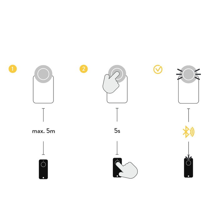 Nuki Fob mando a distancia dedicado Bluetooth negro Nuki Fob mando a distancia dedicado Bluetooth negro