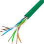 Lanberg Bobina Cable Ethernet UTP Cat5e, 100Mb/s, 305 Metros, Conductor CCA (Chapado Cobre), AWG 24, Blindaje U/UTP, Contador de Metro, Color Verde