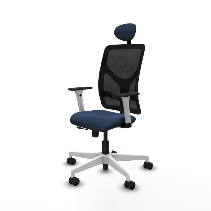 PIQUERAS Y CRESPO Silla de oficina Motilla con mecanismo Sincro/Traslack en Azul marino y Negro PIQUERAS Y CRESPO Silla de oficina Motilla con mecanismo Sincro/Traslack en Azul marino y Negro