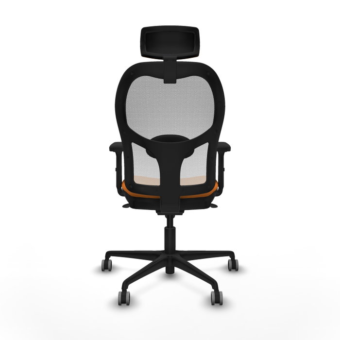 PIQUERAS Y CRESPO Silla de oficina Jorquera con mecanismo Sincro, Naranja y Blanco PIQUERAS Y CRESPO Silla de oficina Jorquera con mecanismo Sincro, Naranja y Blanco