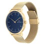 Tommy Hilfiger 1791877 Reloj para Hombre con Caja Dorada y Esfera Azul