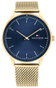 Tommy Hilfiger 1791877 Reloj para Hombre con Caja Dorada y Esfera Azul