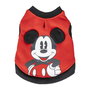 Cerdá Sudadera para perro Mickey Mouse con aplicaciones Cotton Brushed, color Rojo, talla M