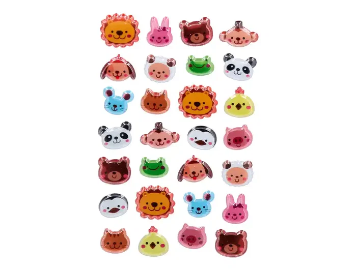 Imaginovo Pegatinas Cute Animals Salvajes con Relieve Imaginovo Pegatinas Cute Animals Salvajes con Relieve