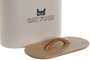 DKD Home Decor Bote para comida de gato Beige Natural