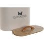 DKD Home Decor Bote para comida de gato Beige Natural