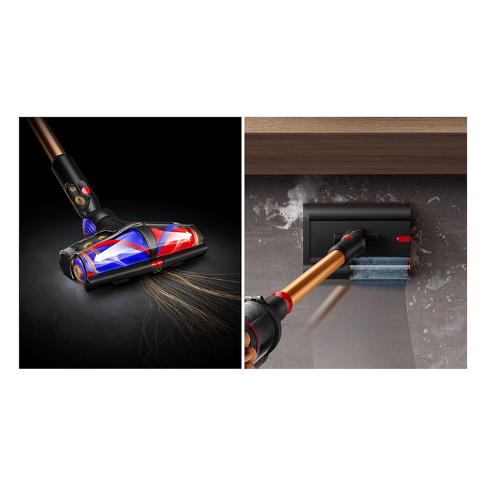 Dyson V16 Piston Animal Submarine Aspiradora Escoba 3 en 1 Sin Bolsa 900W 315AW 1.3L Negro Cobre, Filtro HEPA, Turbo, Pantalla LCD