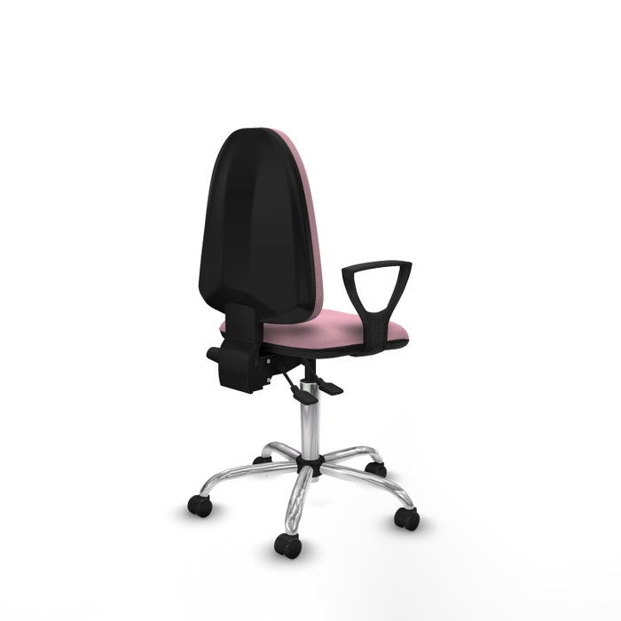 PIQUERAS Y CRESPO Silla de oficina Aýna Rosa con mecanismo Asincro