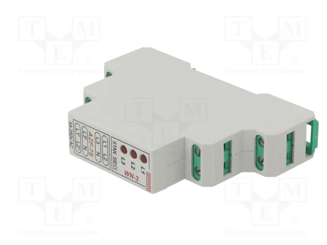 POLLIN AZF-7S Relé de monitorización de tensión trifásica 3 x 400V AC